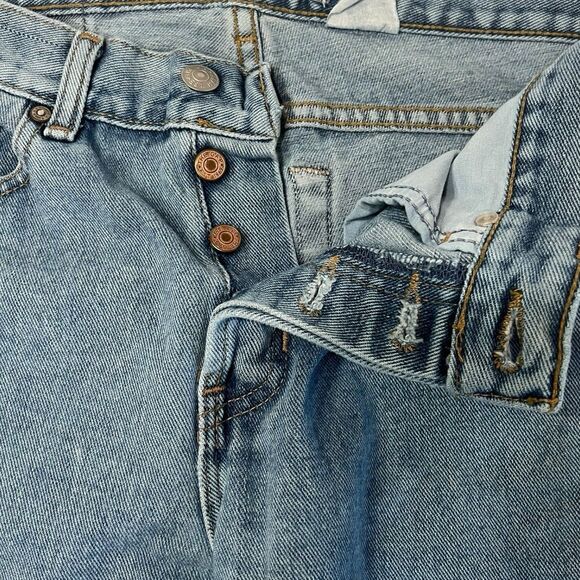 GAP Vintage Boot Cut Jeans 30x33 Button Fly Light Wash Denim Y2K 90s Festival - Picture 7 of 8